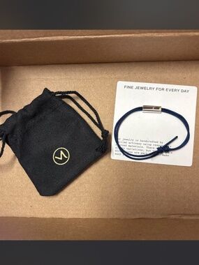 Mejuri Bar Cord Bracelet (brand new)